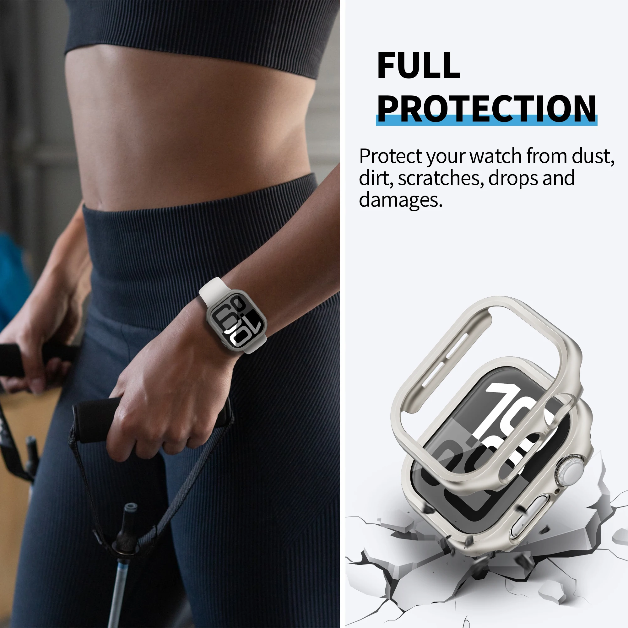 Custodia per PC cava per Apple Watch 10 46MM 42MM Accessori Telaio protettivo Guscio per paraurti rigido iWatch Serie 10 Cover 42 mm 46 mm