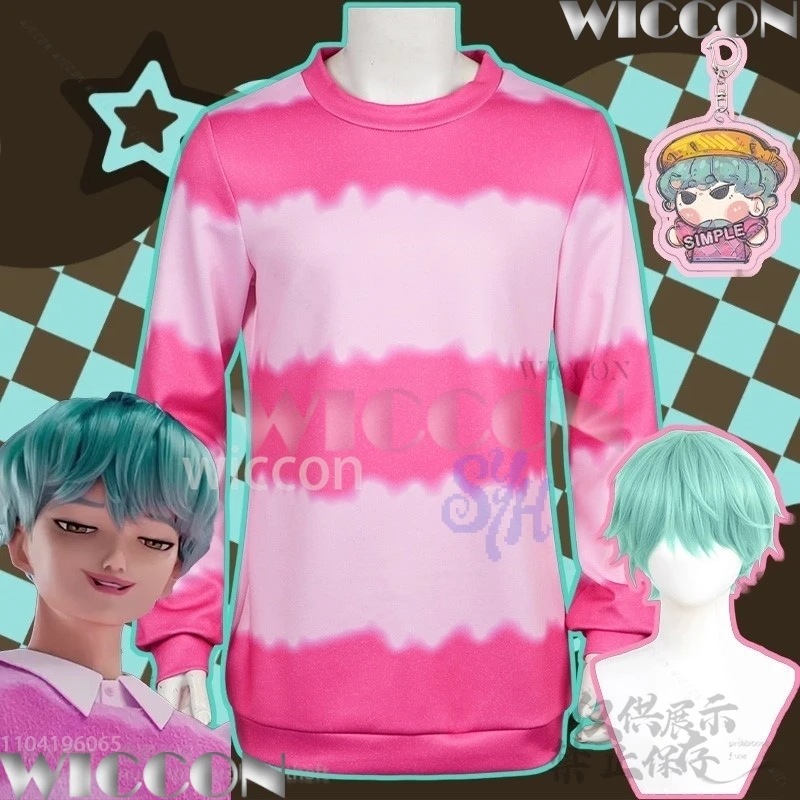 

Kpop Demon Cosplay Saja Boys Baby Anime Costume Loose Round Neck Sweatshirt Long Sleeve Kawaii Y2k Uniform Wigs Halloween Party