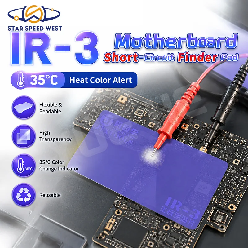 JTX TOOLS IR-3 Motherboard Short Circuit Finder Pad Flexible Heat For Mobile Phone Repair Accurately Locate Hotspots Instantly