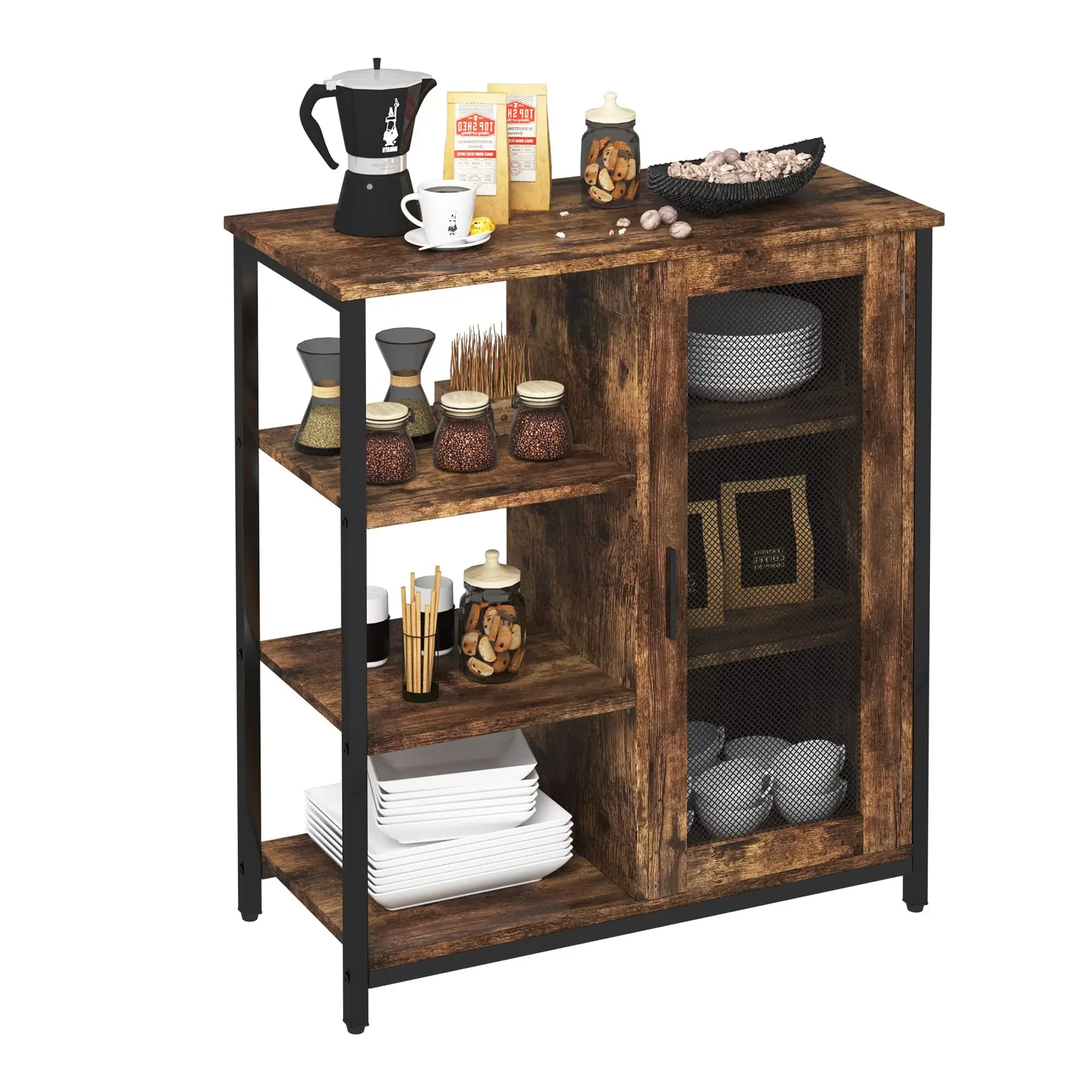Wine cabinet Kitchen storage cabinet Multifunctional coffee table Buffet table