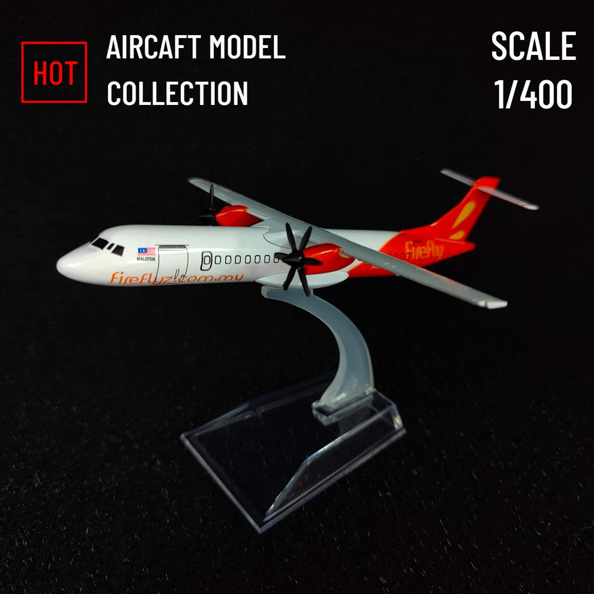 Scale 1:400 Metal Plane Model Miniature FIREFLY ATR72 Aircraft Aviation Replica Diecast Airplane Collection Kids Toy for Boy