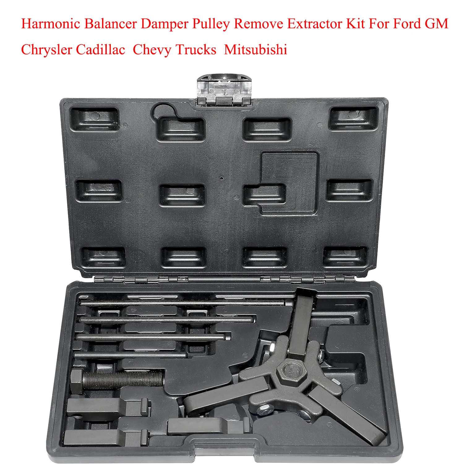 

Harmonic Balancer Damper Pulley Remove Extractor Kit For Ford GM Chrysler Cadillac Chevy Trucks Mitsubishi