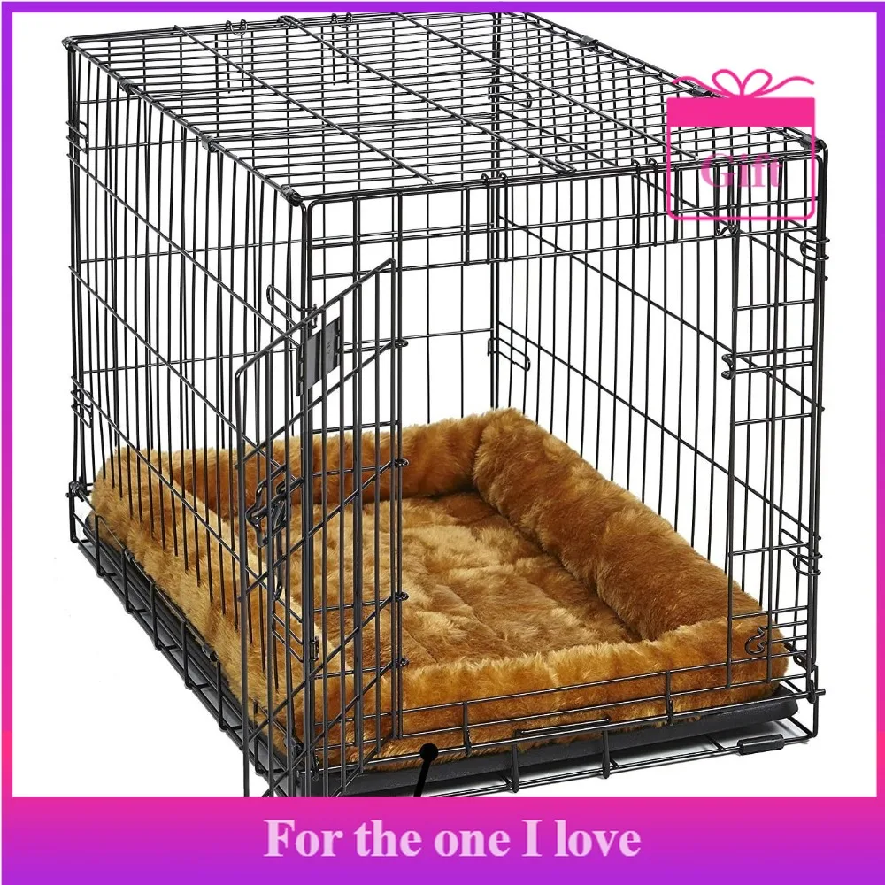 

Dog Bed – Cinnamon Faux Fur Cushion, Extra Soft and Machine Washable, Fits 18-inch Dog Cart