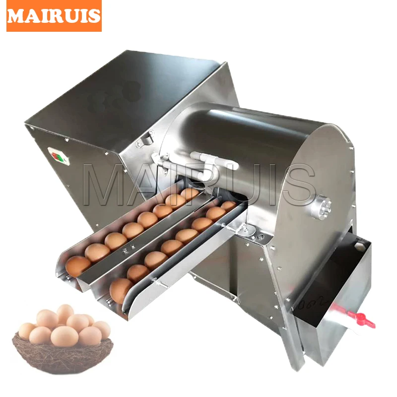 Brush Type Mud Eggs Cleaner Poultry Eggs Cleaning Machine Double Row Salted Duck Egg Washing Machine