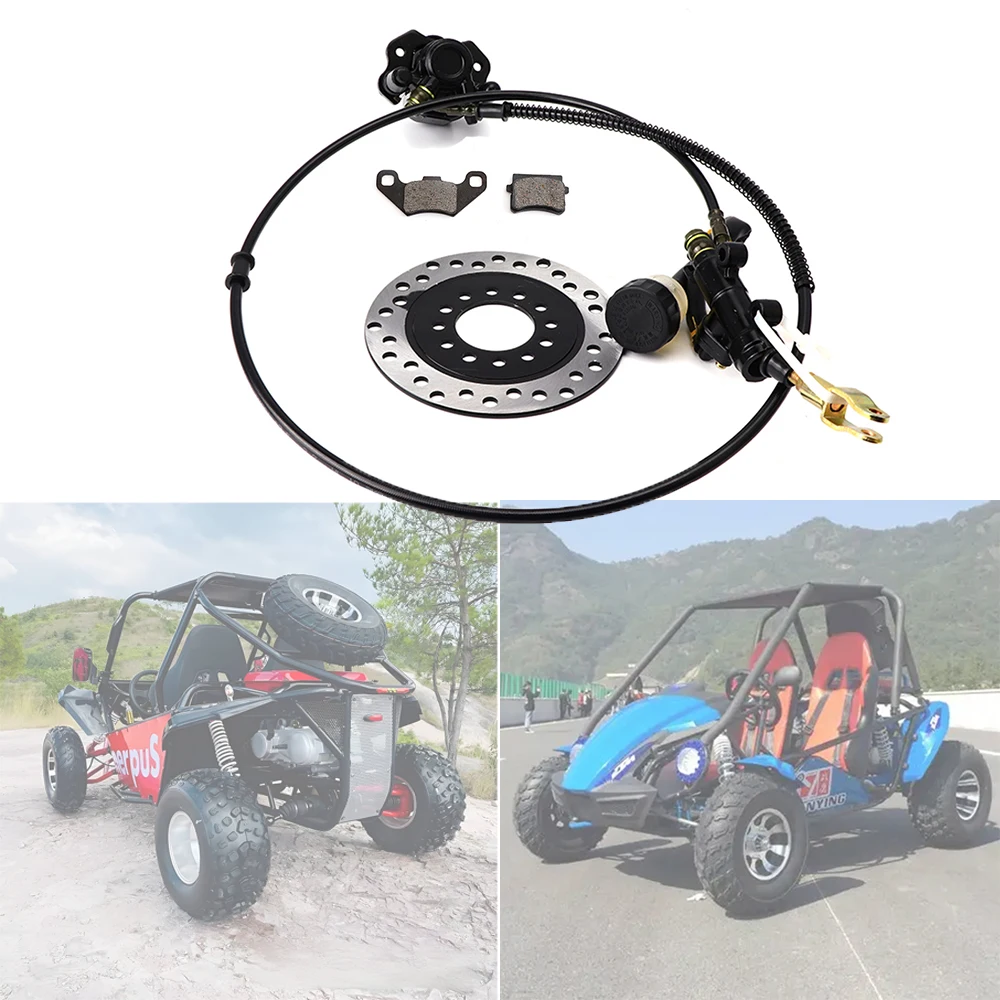 

Комплект гидравлического дискового тормоза Go-Kart 160 мм с педалью для 4-колесных внедорожников 168cc, быстрое торможение