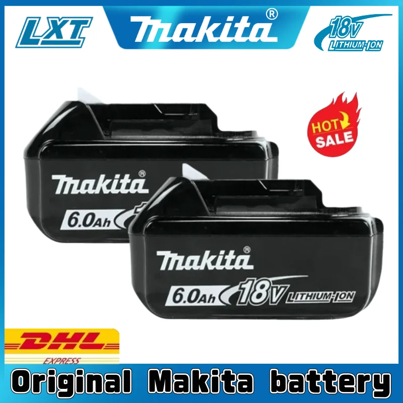 

100% original Makita 6.0Ah 18V Rechargeable Battery for Makita 18V Power Tools BL1830 BL1830B BL1840 BL1840B BL1850 BL1850B