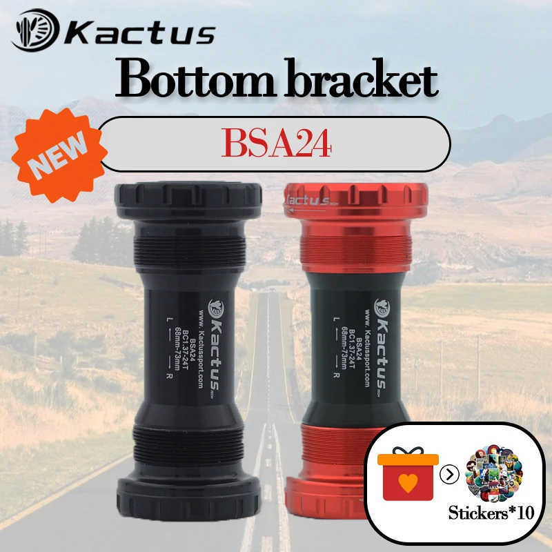 

KACTUS BSA24 Bicycle Ceramic Bottom Bracket BSA 68/73 Central Axle Bike Central Shaft for SRAM GXP Crankset MTB Road Bike Parts