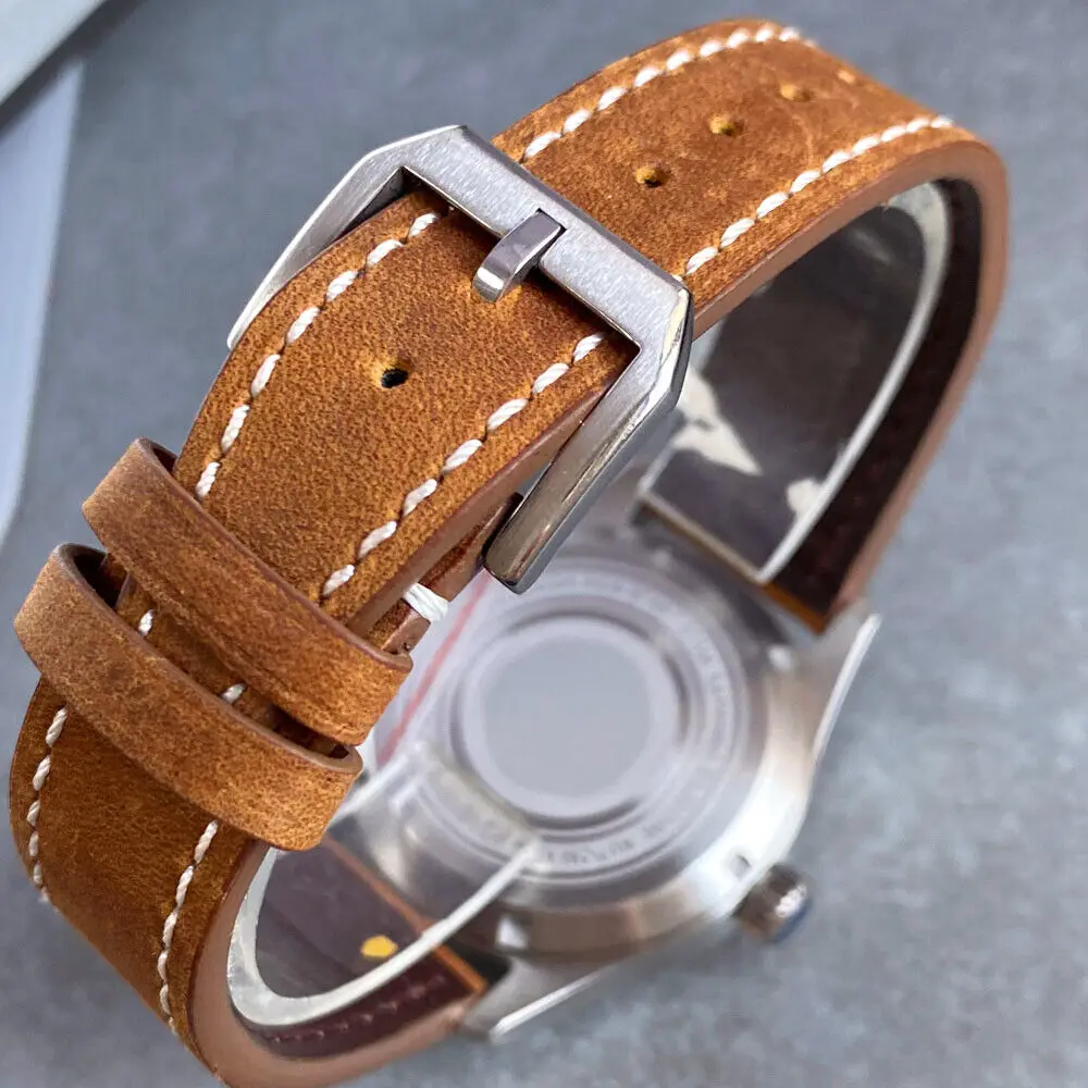 39 мм Tandorio GMT текстурированный циферблат Dive автоматические механические мужские часы NH34A Movt