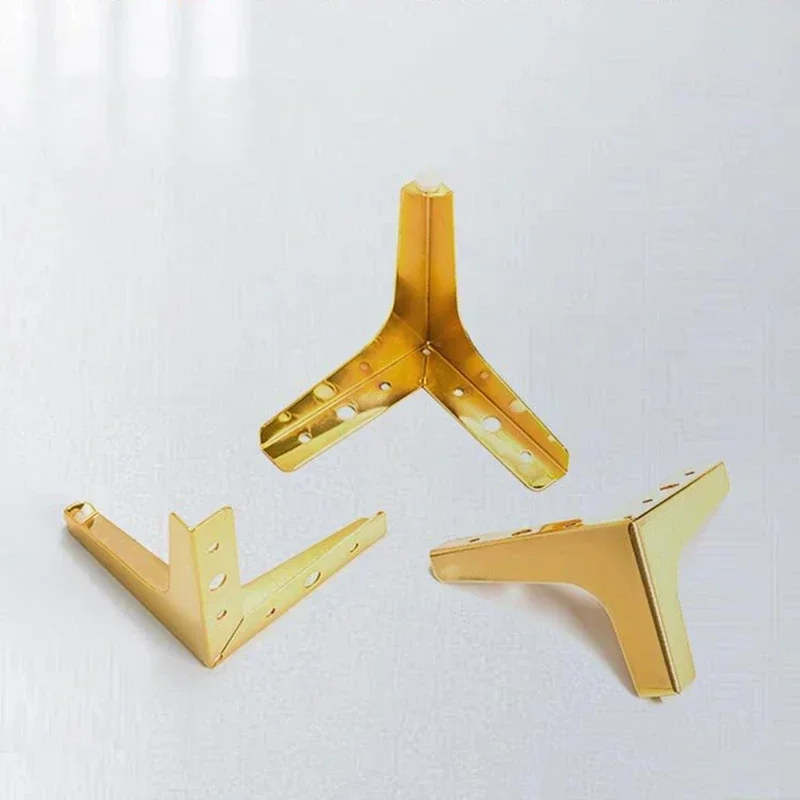 الذهب نمط 4 قطعة/المجموعة 10/13/15/17 سنتيمتر أرجل قطع الأثاث المنزلية الفاخرة الثقيلة أريكة معدنية قدم الجدول كرسي مكتب الأثاث الأجهزة #5