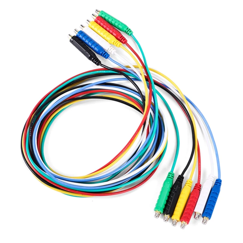 

6PCS Magnetic Test Leads Silicone Soft Flexible Jumper Test Wires 30V AC5A 3.3FT Magnetic Test Leads