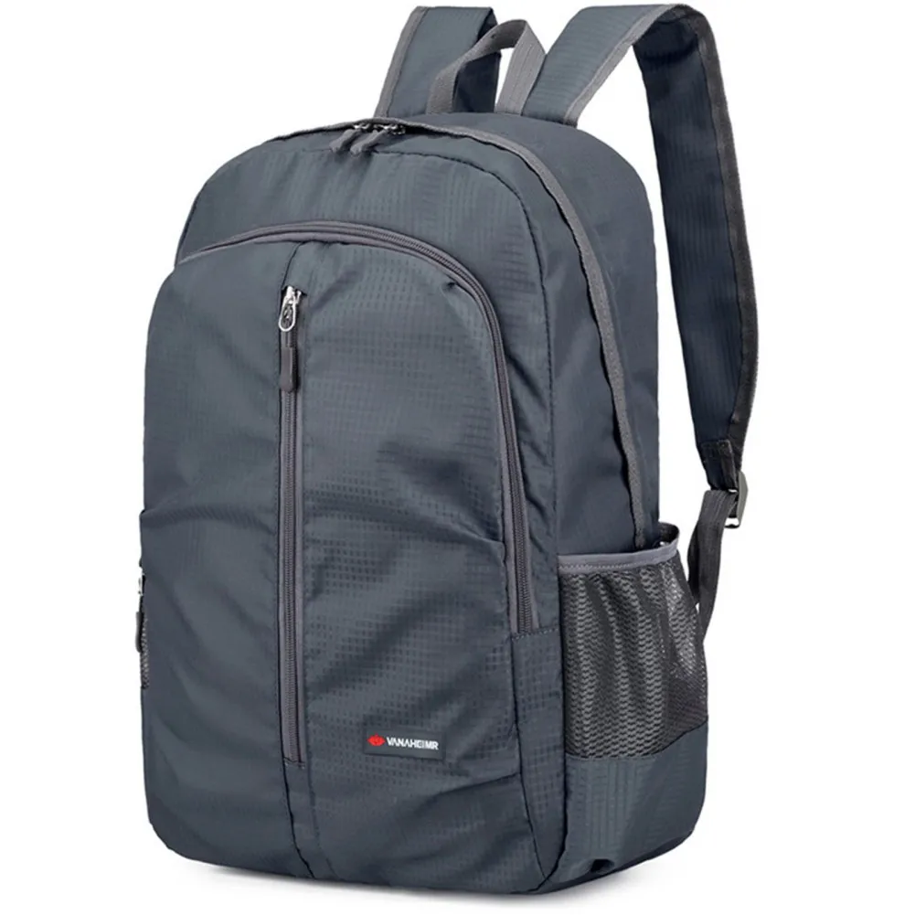 Backpack The Back Zipper Patch Pocket Design Oxford Cloth Convenient To Carry Out Wear-resistant Oxford Fabric Foldable