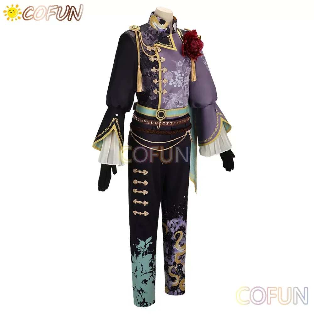 COFUN [Customized] Game IDOLiSH7 Zool Mido Torao Costume Halloween Outfits Women Men Black White Duel Costume