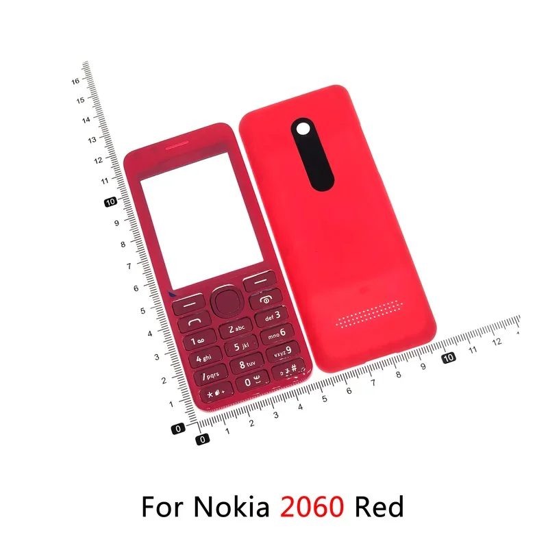 Front cover housing for Nokia 208 dual SIM card 2080 215 206 2060 mobile phone case keypad