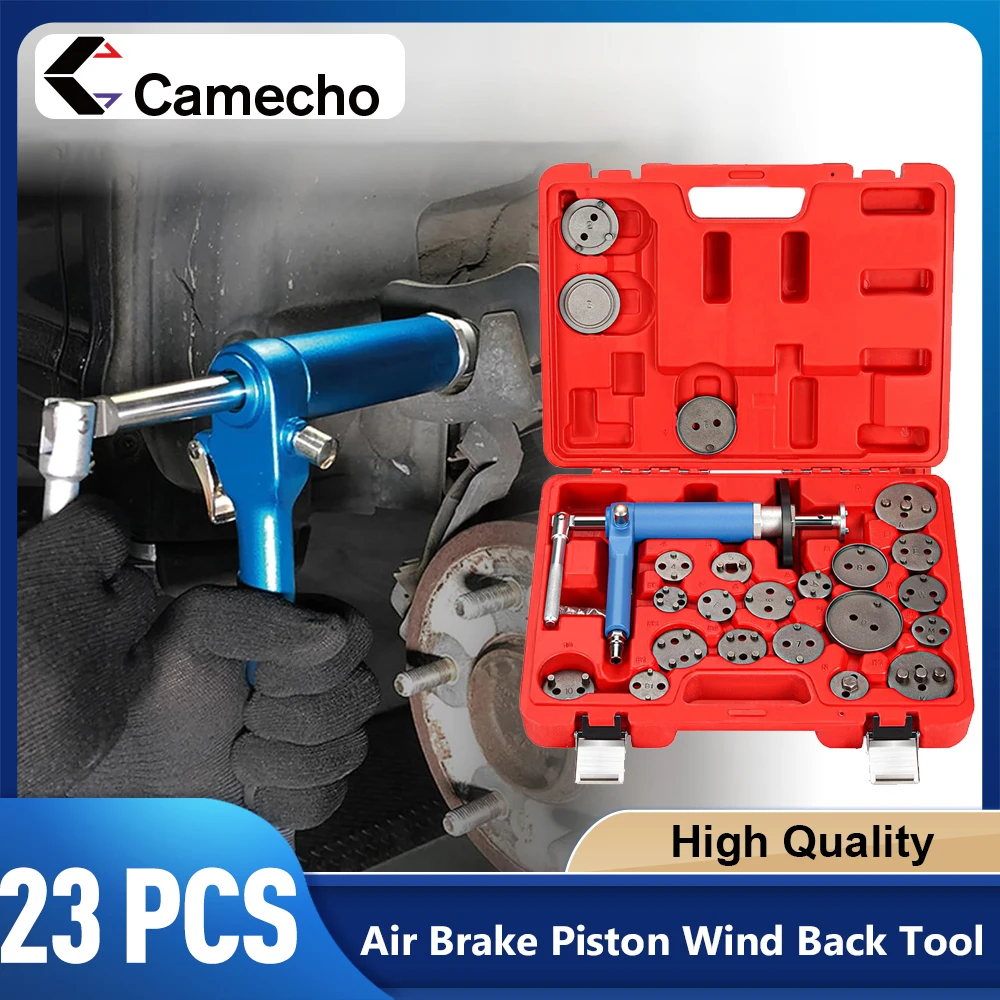 Camecho Pneumatico Aria Posteriore Pinza Freno A Disco Pistone Pad Compressore Vento Indietro Strumento di Servizio Pastiglie Freno Scambiatore Pinza Strumento