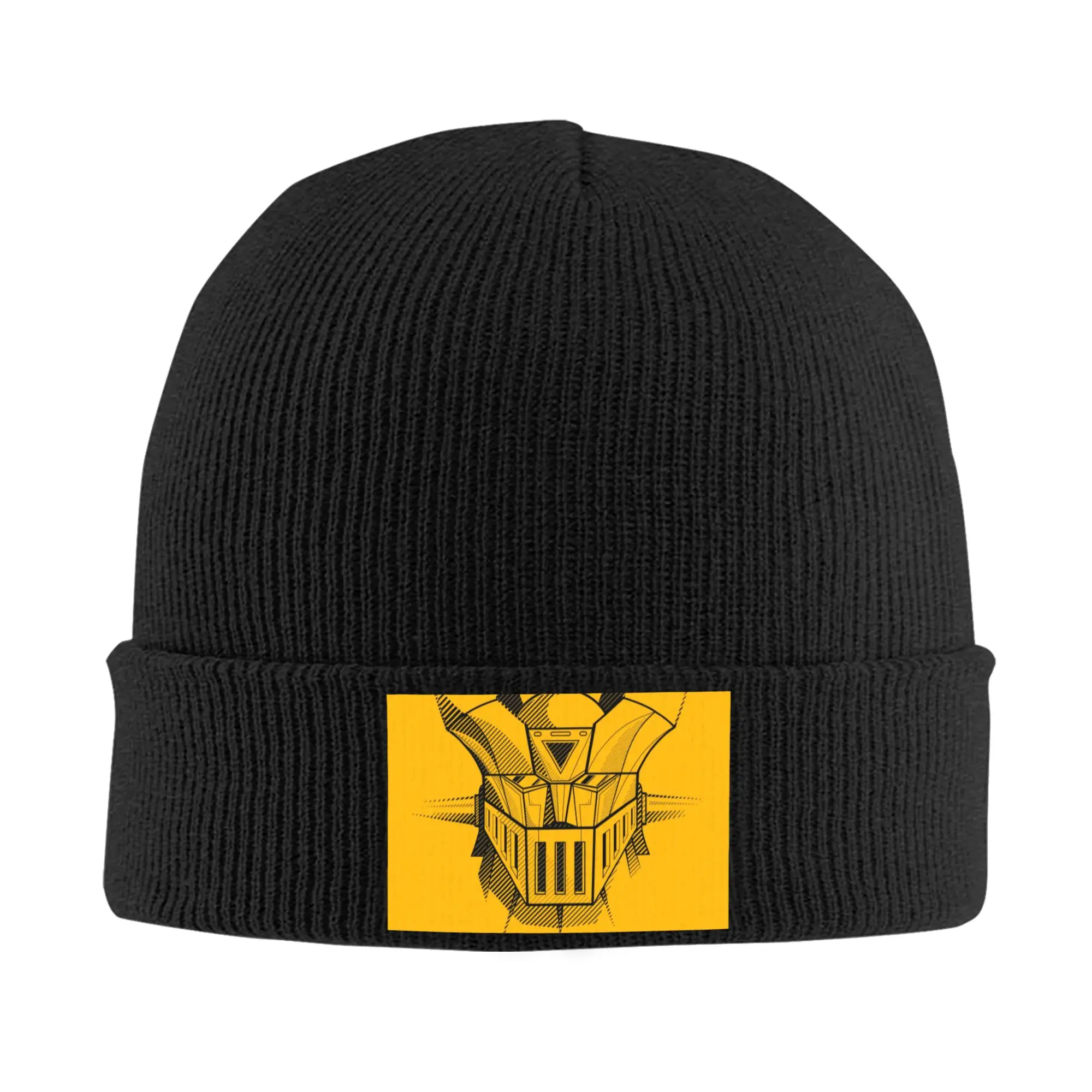 Mazinger Z Anime Bonnet Hat Hip Hop Knit Hats Men Women Unisex UFO Robot Grendizer Goldorak Warm Winter Skullies Beanies Caps