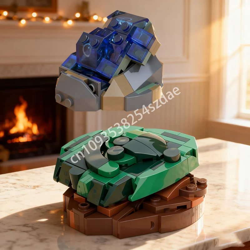 

198 шт. MOC малахит, азурит, минеральные коллекционные идеи и модели, строительные блоки, рождественский подарок, игрушки «сделай сам», идея, кирпич для детей, день рождения