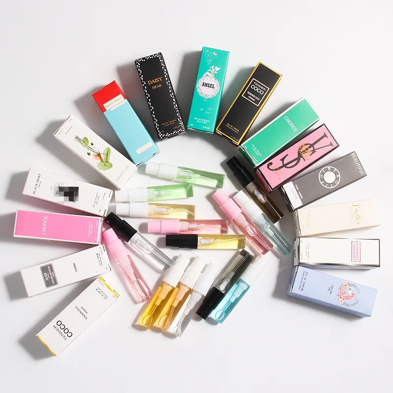 Conjunto de Perfume Mini Tamanho de Viagem 3ml para Mulheres e Homens, Fragrância Unissex, Eau De Toilette, Presente para Ela e Ele, Spray Corporal Desodorante