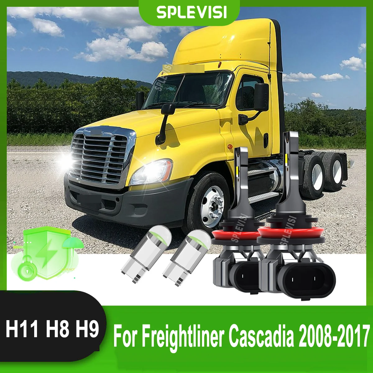 

LED Headlight Fog Bulb - Precision-Engineered for Perfect Focus & Cutoff For Freightliner Cascadia 2008 2009 2010 2011 2012-2017