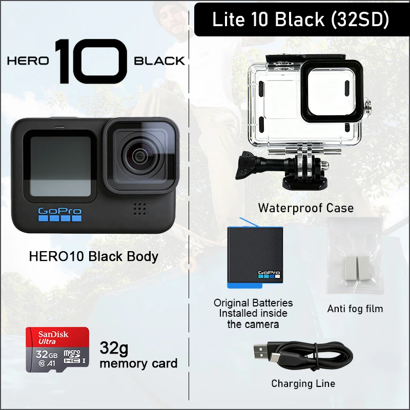 GoPro HERO10 Black 5.3K Action Camera 23MP