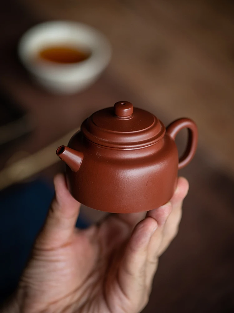 Yixing Purple Clay Pot Bag Is Genuine And Handmade. Zhao Zhuang Dahongpao, Zhu Nide, Zhong Pot, Small CapaCity