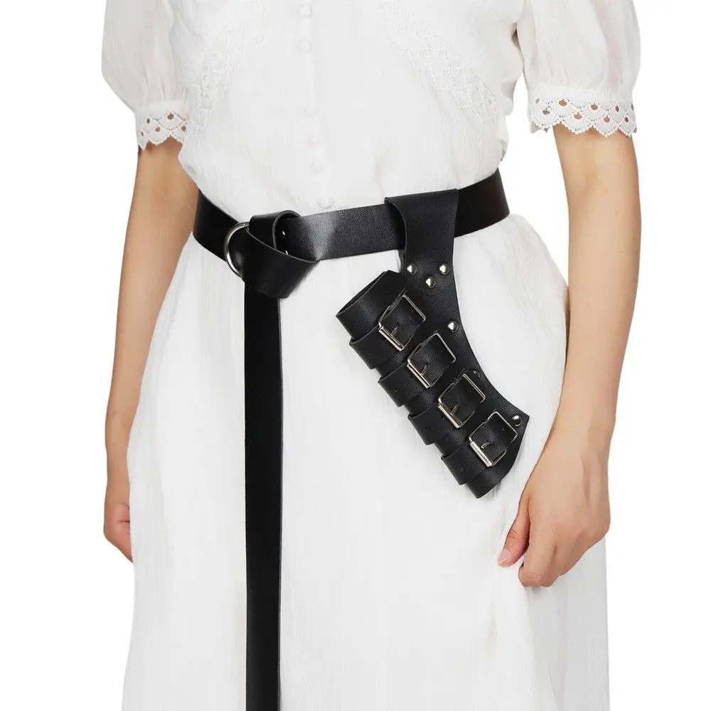 

Средневековый воин викингов в стиле ретро, уличное ограждение, кожаный меч из искусственной кожи, меч с дневным словом, летняя мода