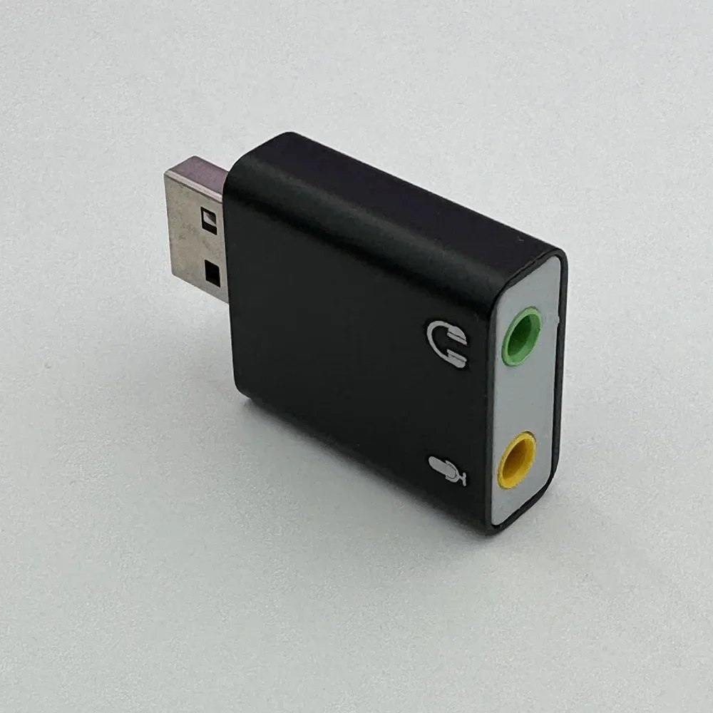 Sound Card USB Audio Interface Headphone Adapter Soundcard for Mic Speaker Laptop Computer External Sound Card