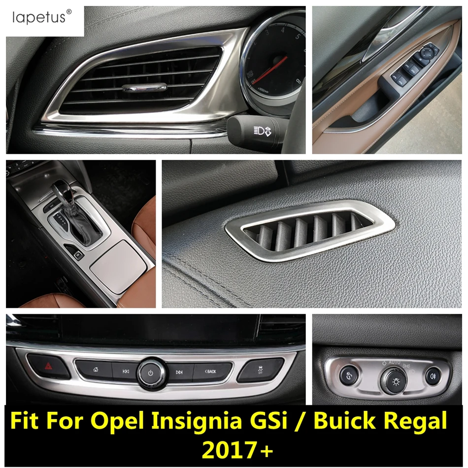 

Stainless Steel Interior For Opel Insignia GSi / Buick Regal 2017 - 2023 Gear Shift Head Light AC Air Cover Kit Trim Accessories