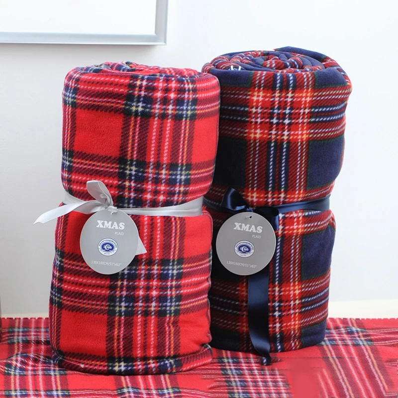 Bild 7: Warme Flanell Fleece Decke Super Weich Samt Plaid Muster Decke Reise Nickerchen Sofa Werfen Decken Weihnachten Dcoration