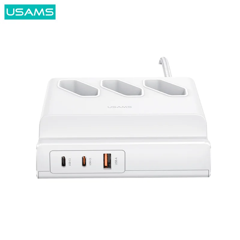 Youshi US-CC160 P1 65W Super Silicon ACC Fast Charging Plug-in Eurocode White 6 Jack wholesale