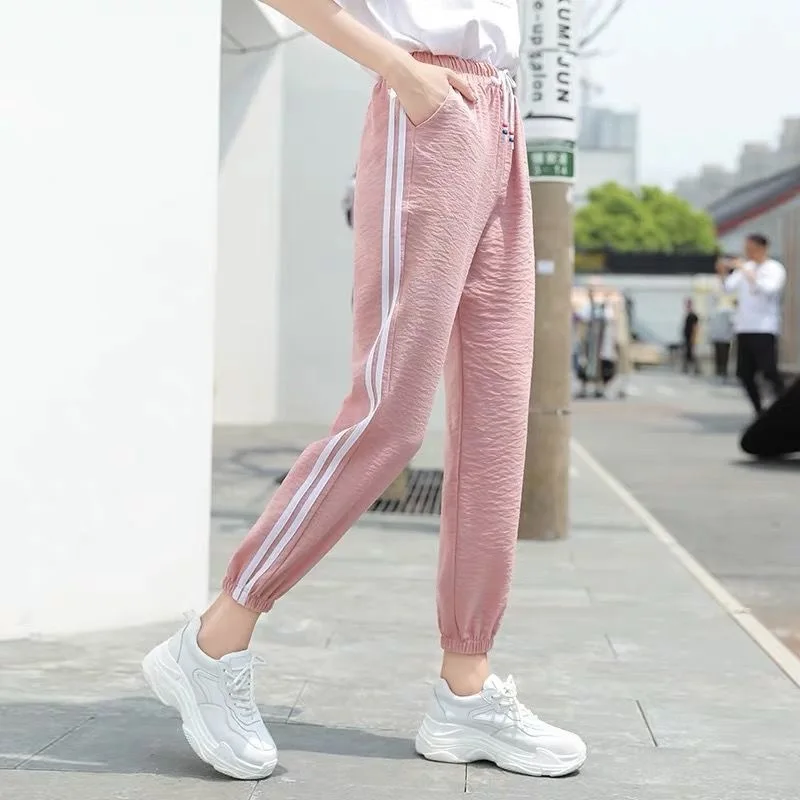 Calças femininas elegantes rendas crochê guarnição cintura alta festa noite slim fit chique calças formais moda