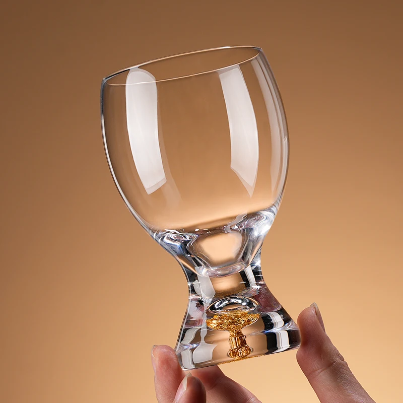 Luxury Crystal Glass Beer Cup Set Gold Foil Wheat Beer Large Capacity Home Use High End Feeling European Style Poured Water Cups view 5
