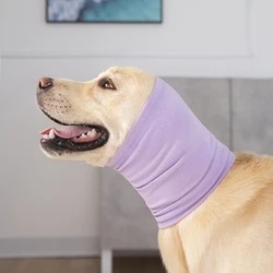 Pet Dog Ear Cover Snoods Dog Sound Proof No Flap Wrap Ear Muffs For Dogs Barking And Bathing Warm Winter Dog Ear Scarf Calming