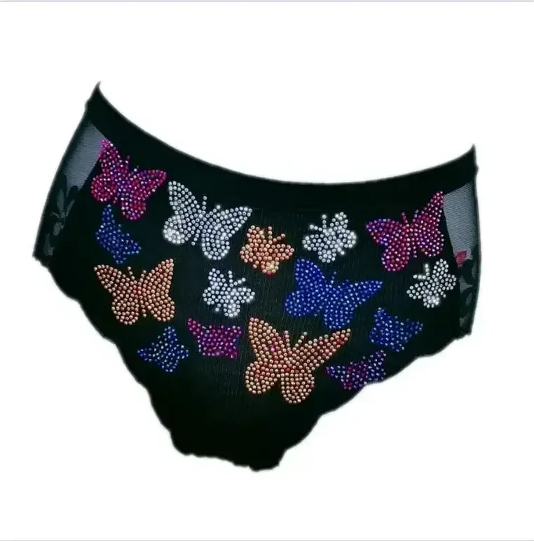 sexy women gemstones briefs sexy lady rhainestones underwear femme lingerie dis0