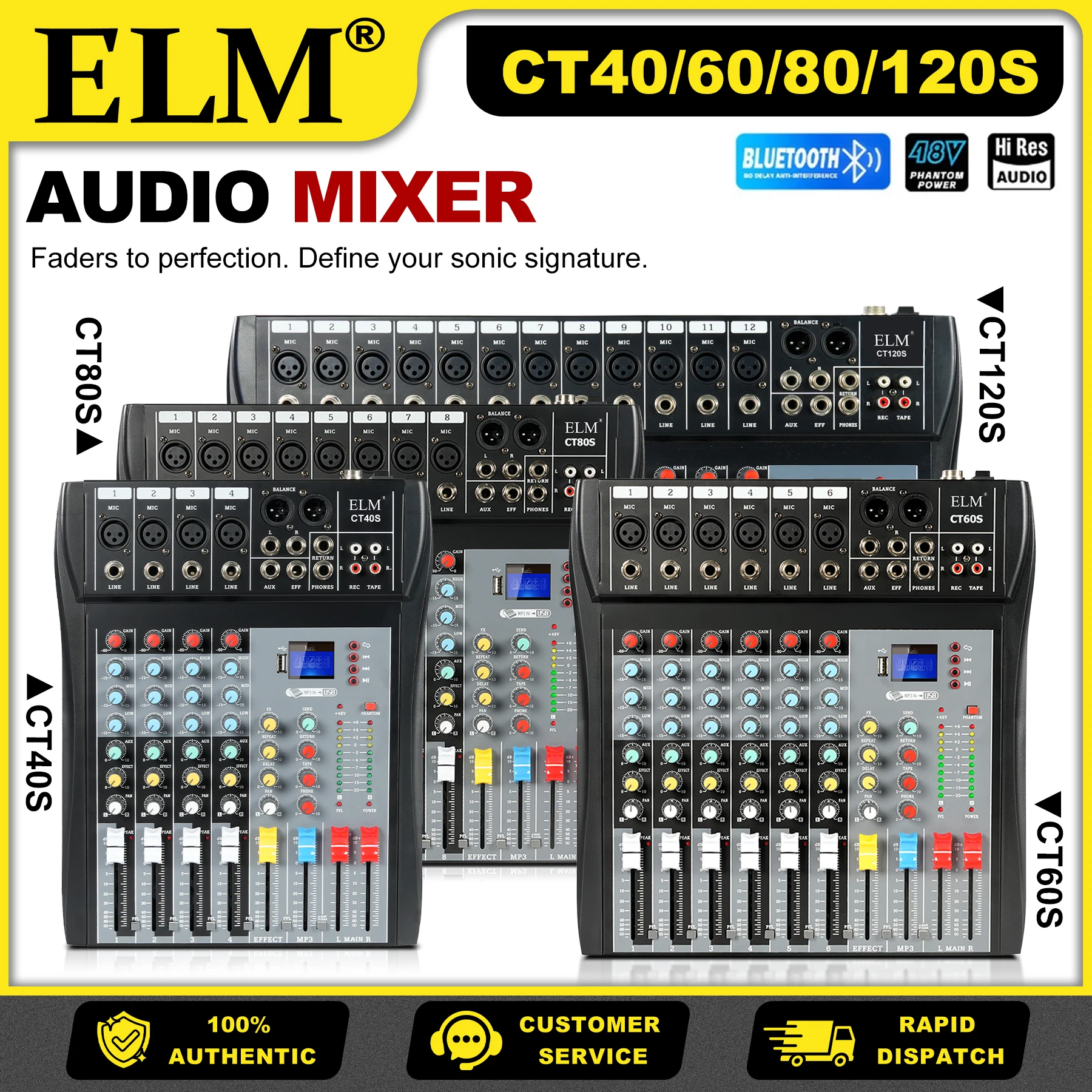 Ct 4/6/8/12CH Audio…