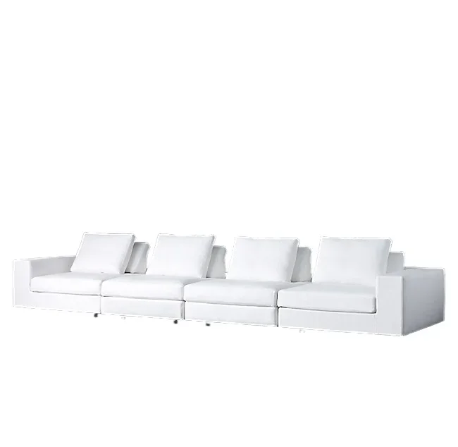 

French rural retro furniture American RH Italian modern simple solid wood sofa Nordic light luxury fabric solid wood