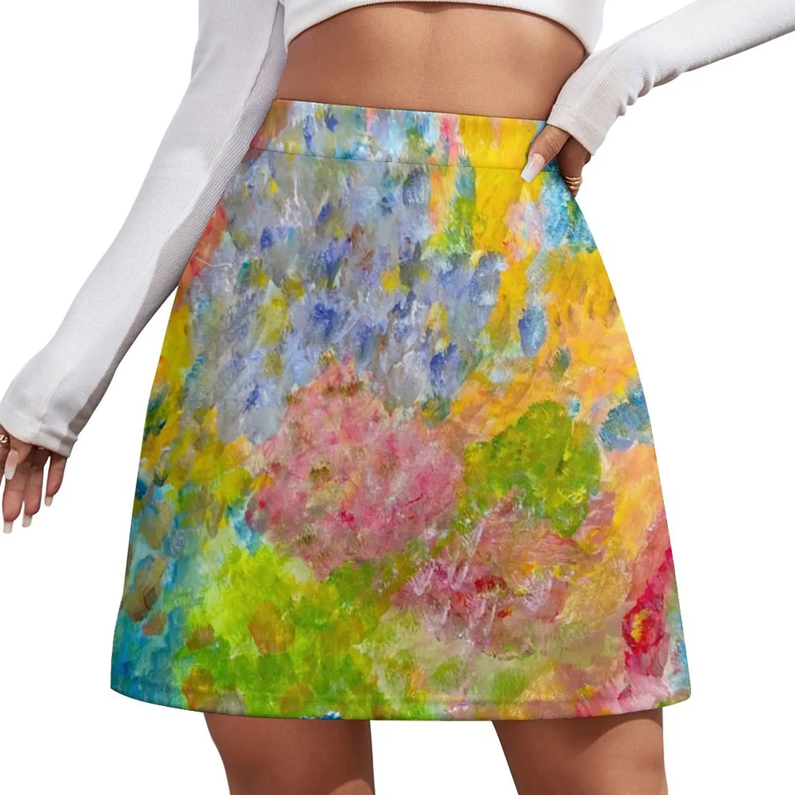 

Color Symphony Mini Skirt summer clothes womans clothing Women's dress Mini Skirt