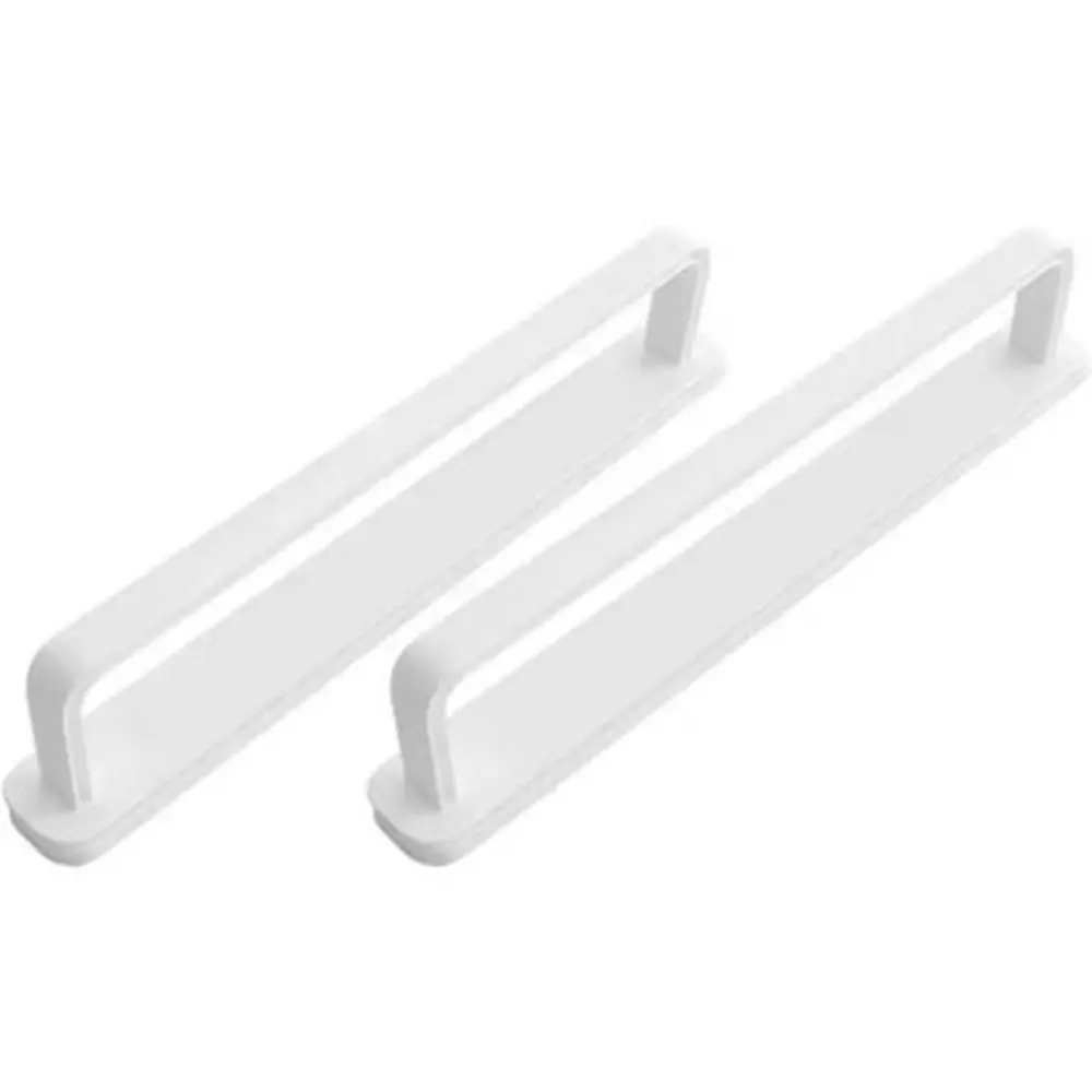 

2Pcs Modern Plastic Retractable Towel Rack White Wall Mounted Slipper Racks Decorative Clothes Hangers Bathroom
