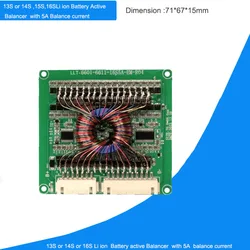 13S 14S 15S 16S Battery Active Balancer or 48V 60V Battery balance module equalizer with 5A Current