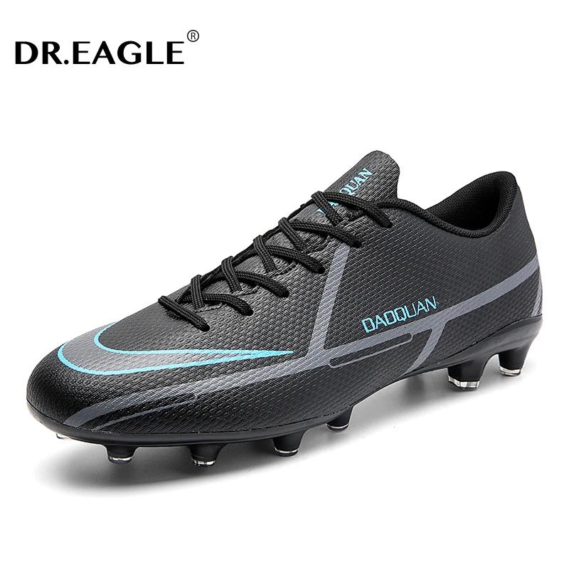 

DR.EAGLE Men Soccer Shoes Adult Kids TF/FG High Ankle Football Boots Cleats Grass Training Sport Soccer Sneakers Futsal Boots