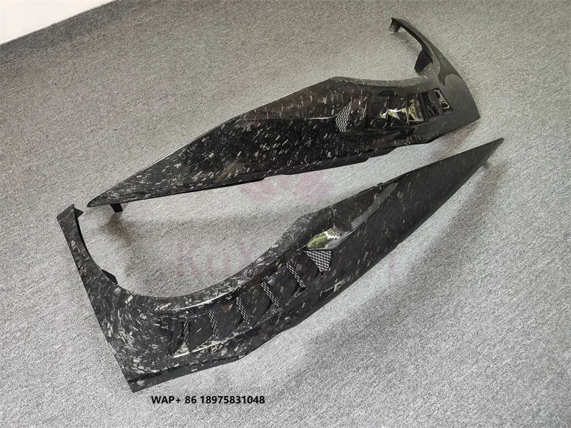 

Factory Direct V-Style Carbon Fiber Forged Front Fender Mudguards Carbon Fiber Body Kit for Huracan LP610 LP580 Cars
