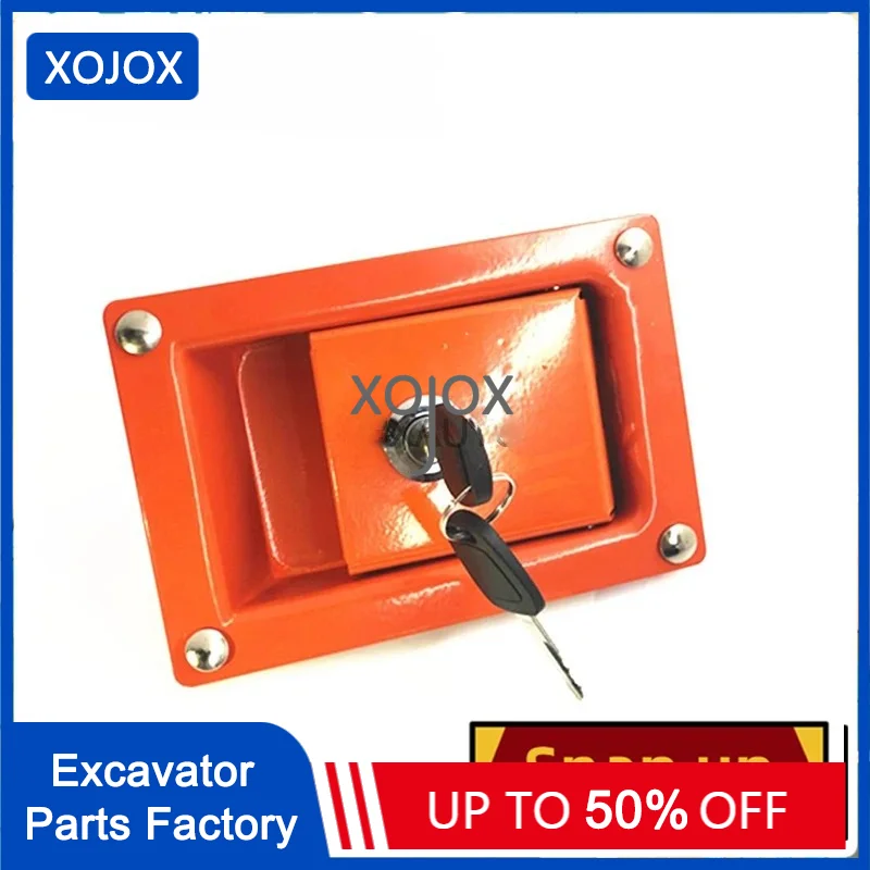 

XOJOX For DAEWOO DOOSAN DH Excavator Side Door Lock Side Cover Lock Hydraulic Pump Door Lock Exterior Accessories