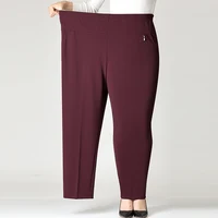2025 Autumn Fashion Pants Brand Elastic Waist Size Women's Plus Size Thin Pants Casual Office Outdoor Pants - Image 6