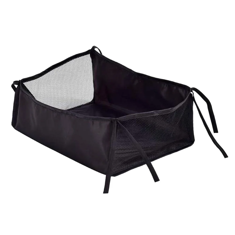 Cart Storage Mesh Bag Trolleys Organizer Wheels Stroller for Twin Baby Canopy Change Baskets Wagon Accessories Nursery Shopping