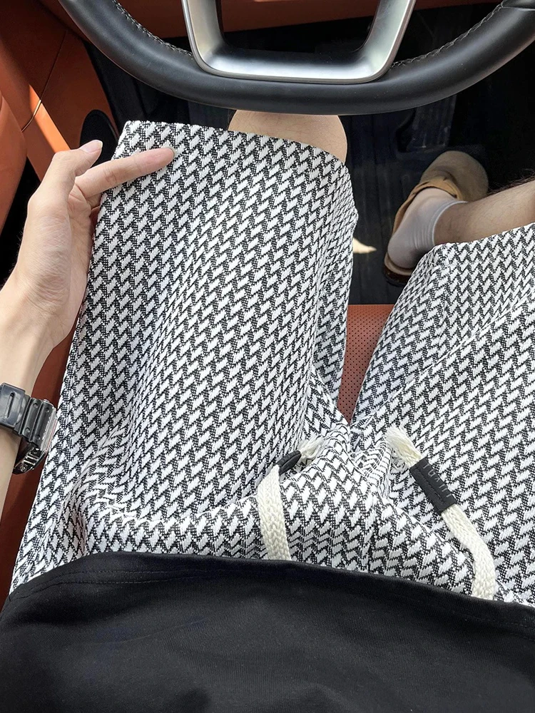 

Белые шорты с цветочным принтом для мужчин, летняя одежда для активного отдыха, модные американские шорты в стиле Vibe, тонкие спортивные шорты длиной до колена, повседневные шорты.