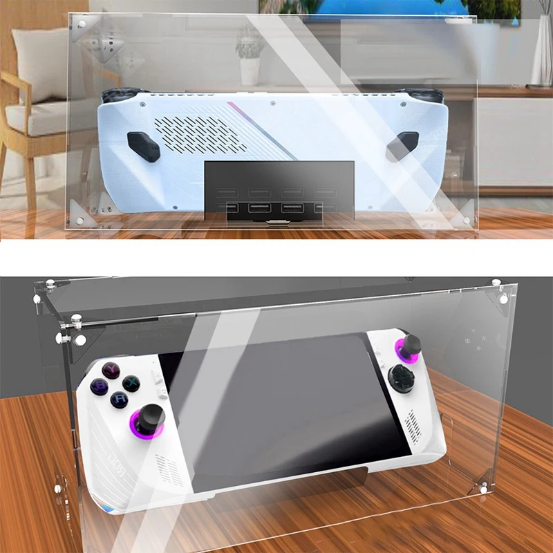 Universal Transparent Gamepad Storage Box For Asus Rog Ally/ Switch OLED/ Steam Deck Console Dustproof Protective Case