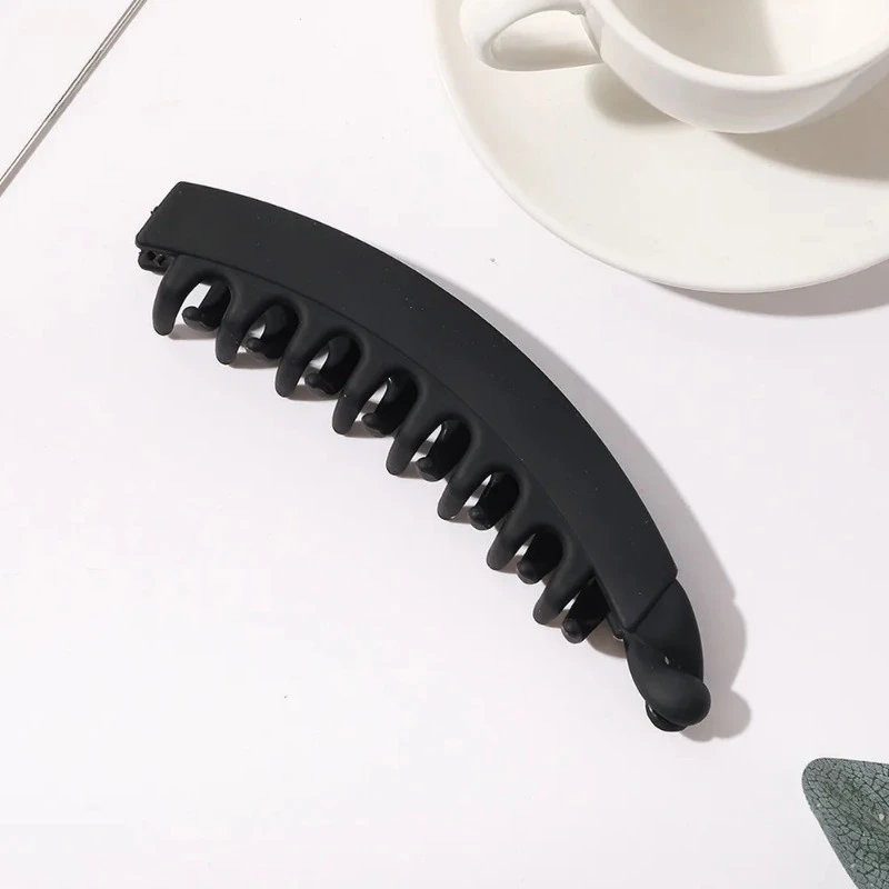 Women 1 Pieces 5 Inch Large Non Slip Banana Barrettes Hair Clips for Thin Fine Thick Hair