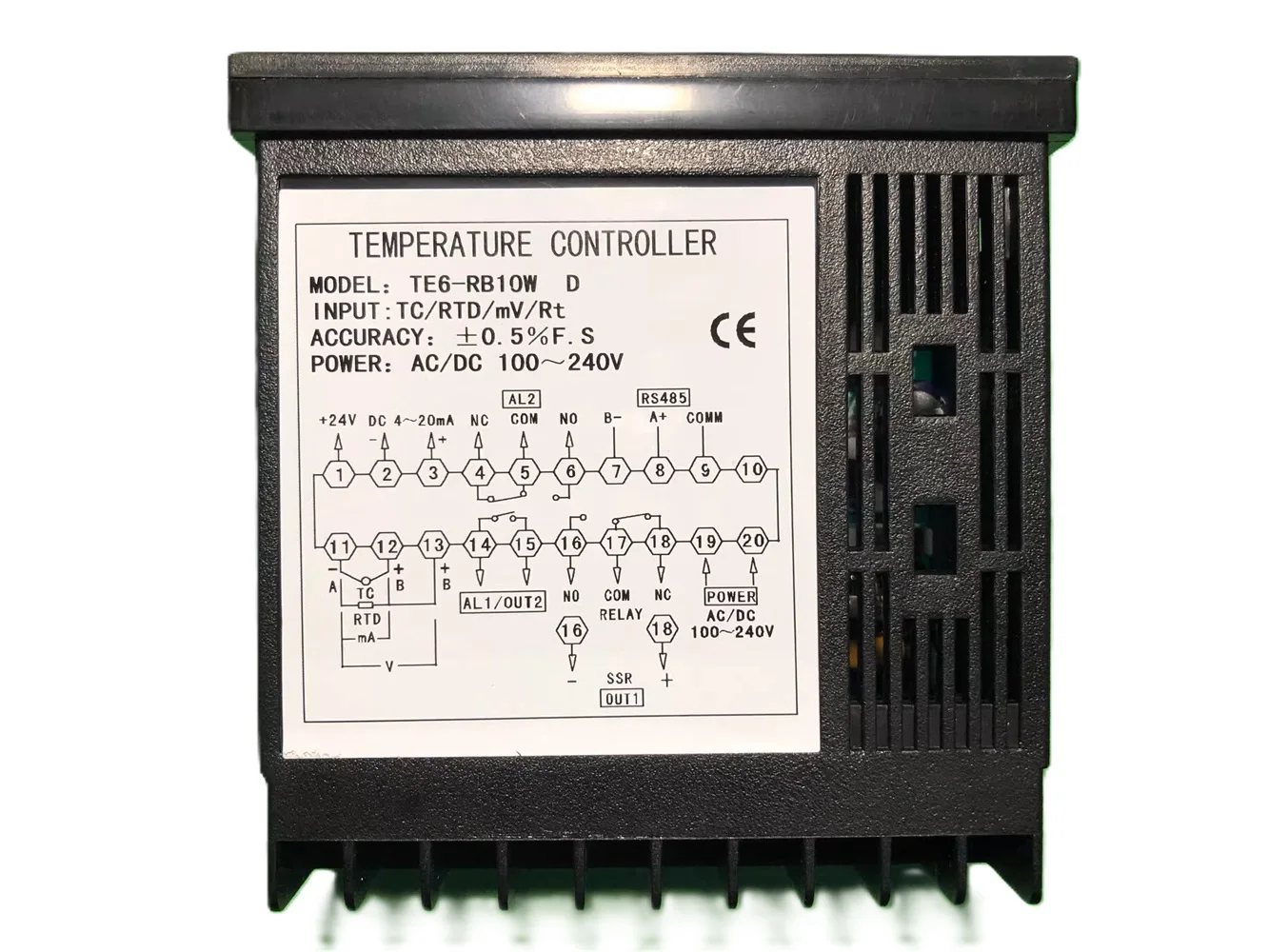 TOKY TE6 Series Intelligent Temperature Controller TE6-RB10W Temperature Controller TE6-SB10W