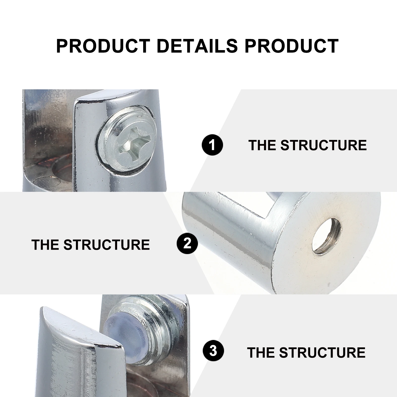 

10 pcs Glass Clip Mount Zinc Alloy Frameless Mirror Clamp Multifunction Wall Mount Clips Bathroom Hardware Strong Bearing Non