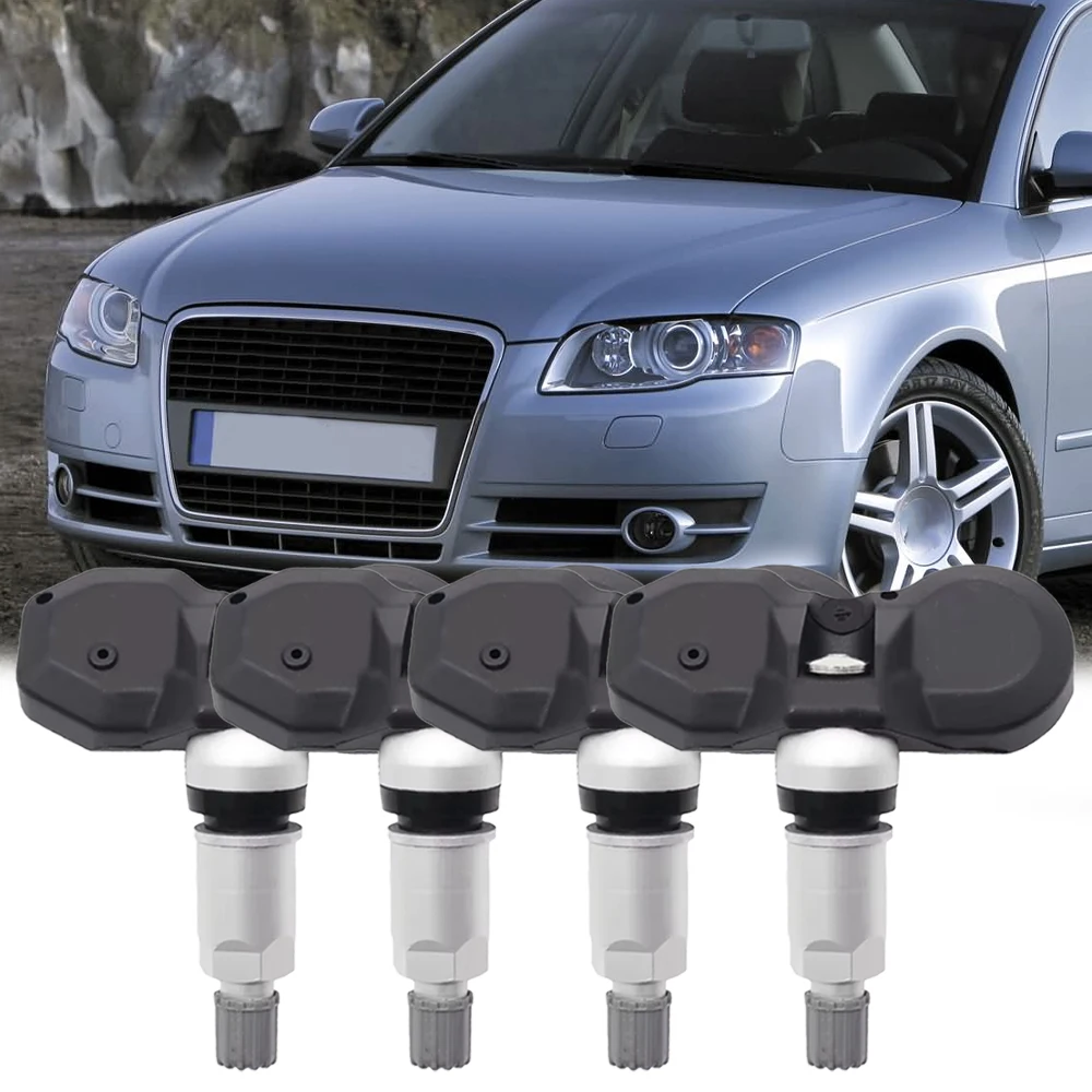 4x 4D0907275D Tire Pressure Monitor Sensor TPMS for Audi A4 2004 2005 2006 2007 4D0907275E 4D0907275A A0055422318 A0008223306