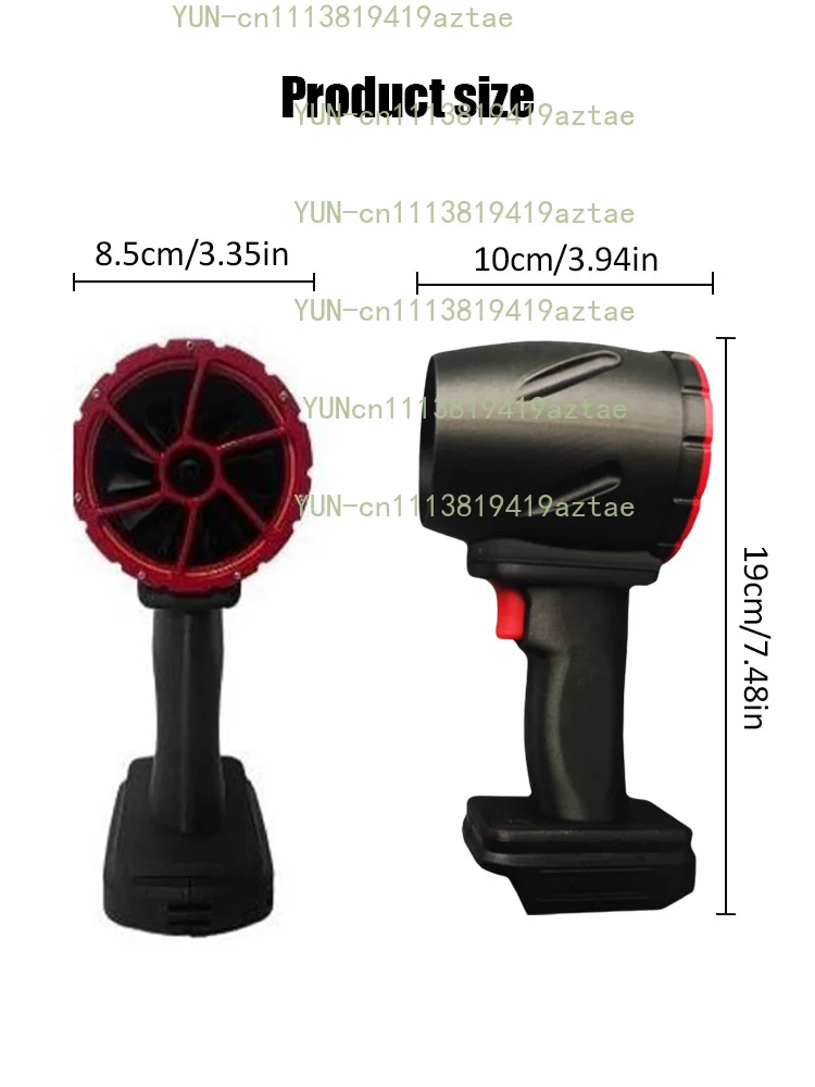 1100W Air Blower for Car Snow Thrust Fan with Brushless Motor 64mm Turbo Jet Dryer for Water Droplet